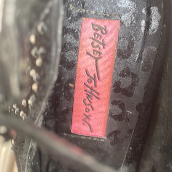 Betsey Johnson Black "Tryyst" Stiletto Heels Size 7 - Picture 8 of 15